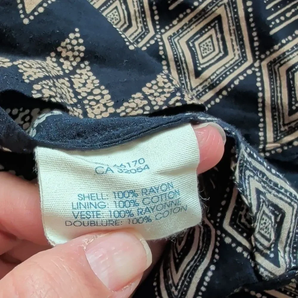 Anthropologie Edme & Esyllte Ikat Button Down Dress Size 6